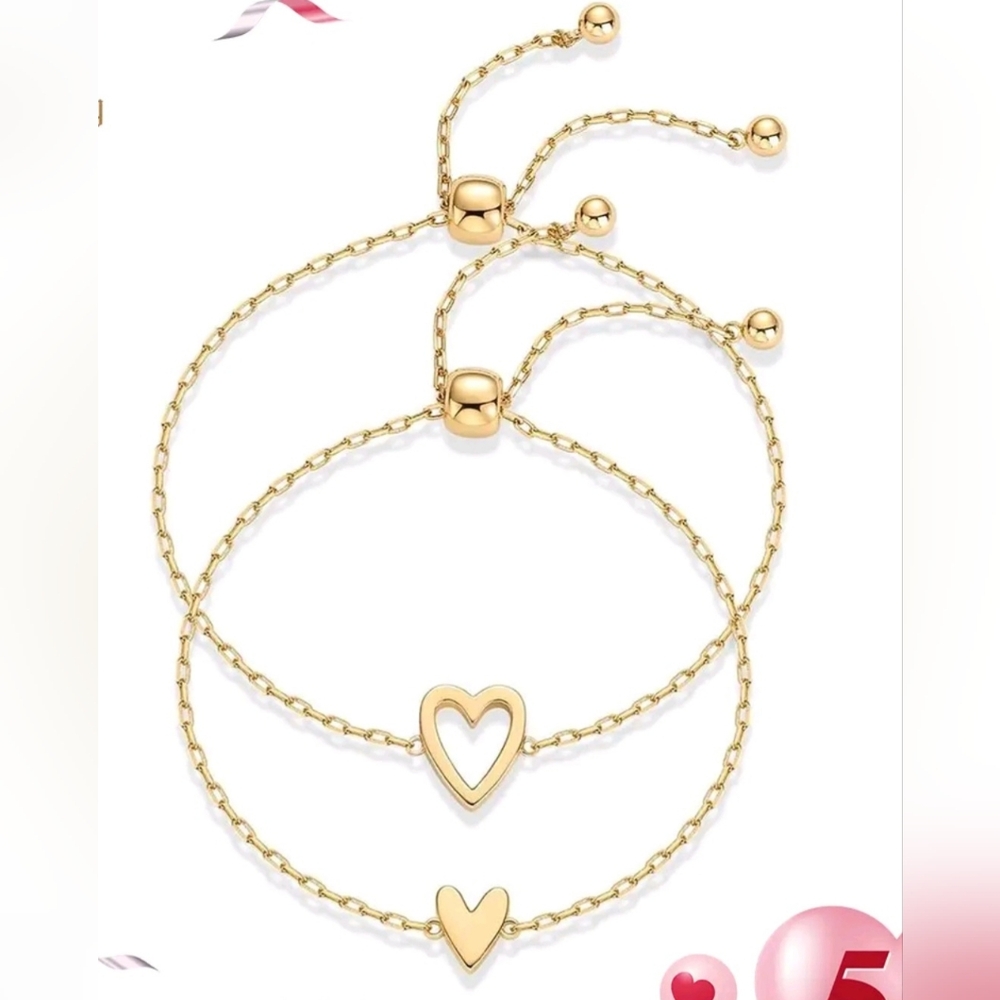 BFF FRIENDSHIP HEART BRACELETS (NWT)
